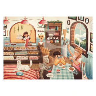 Cozy Cafe 1000 brikker puslespil fra Trevell