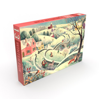 Winterspaß, 500-teiliges Weihnachtspuzzle von Penny Puzzle