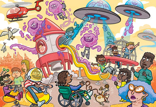 Waqsgij Junior 4 Alien Invasion! med 240 brikker