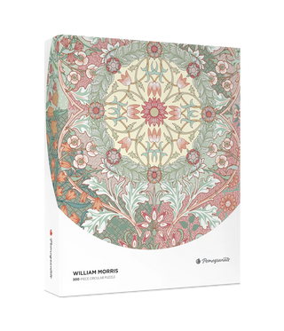 William Morris 500-teiliges rundes Puzzle von Pomegranate