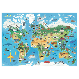 Weltkarte 150 XL Teile Kinderpuzzle +5 Jahre von Penny Puzzle 