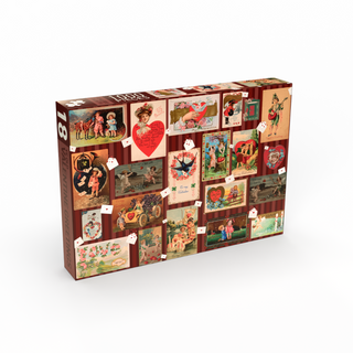 Ye Old Valentine Greetings 1000-teiliges Puzzle von Penny Puzzle 