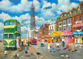 Blackpool Promenade 1000 Teile Puzzle von Gibson