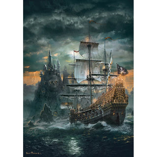 Clementoni 1500-teiliges Puzzle – Das Piratenschiff 