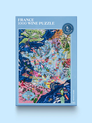 Weinpuzzle Frankreich 1000 Teile Wasser &amp; Weine