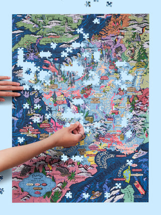 Wine puzzle France 1000 pieces Water &amp; Wines