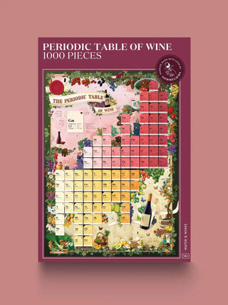 World Wines Puzzle Periodensystem 1000 Teile Wasser &amp; Weine