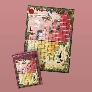 Verdens Vine puslespil Periodisk Tabel 1000 brikker Water & Wines