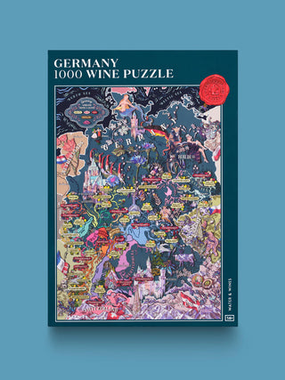 Weinpuzzle Deutschland 1000 Teile Wasser &amp; Weine