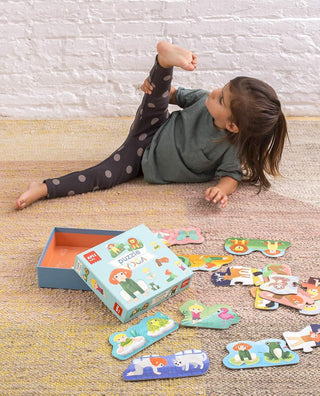Yoga Puzzle with 24 XL pieces for children +3 years from APLI